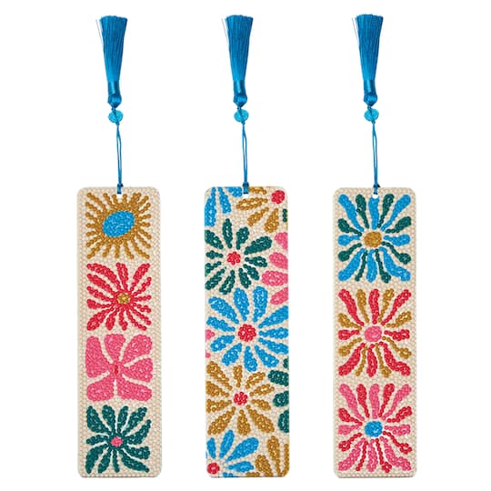 Floral Diamond Art Bookmark Kit by Make Market®